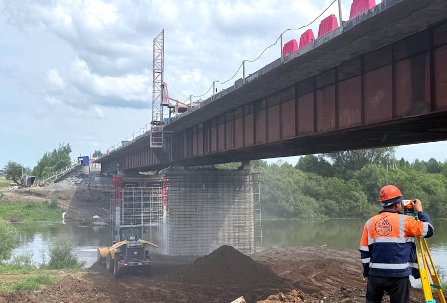 Кировская область: на мосту через Немду обновляют несущие конструкции